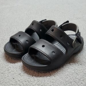 CROCS Kids Black Sandals Size J2